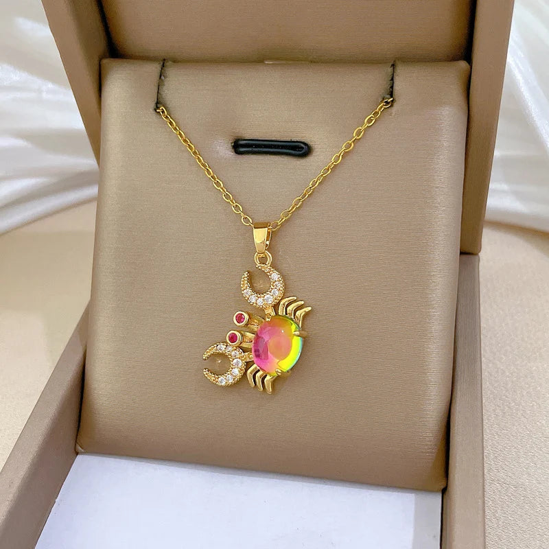 Crabs Pendant Necklace