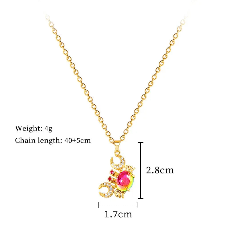 Crabs Pendant Necklace
