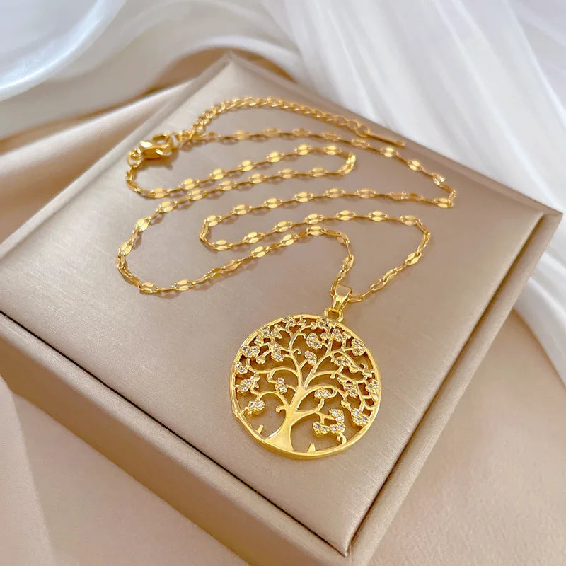 Crown Tree of Life Necklace