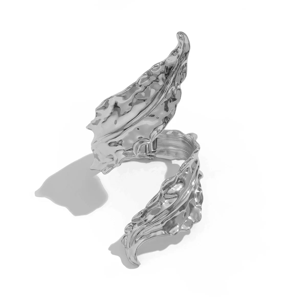 Leaf Geometry Open Bangle