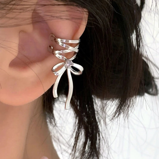 Ribbon Bow Ear Cuffs