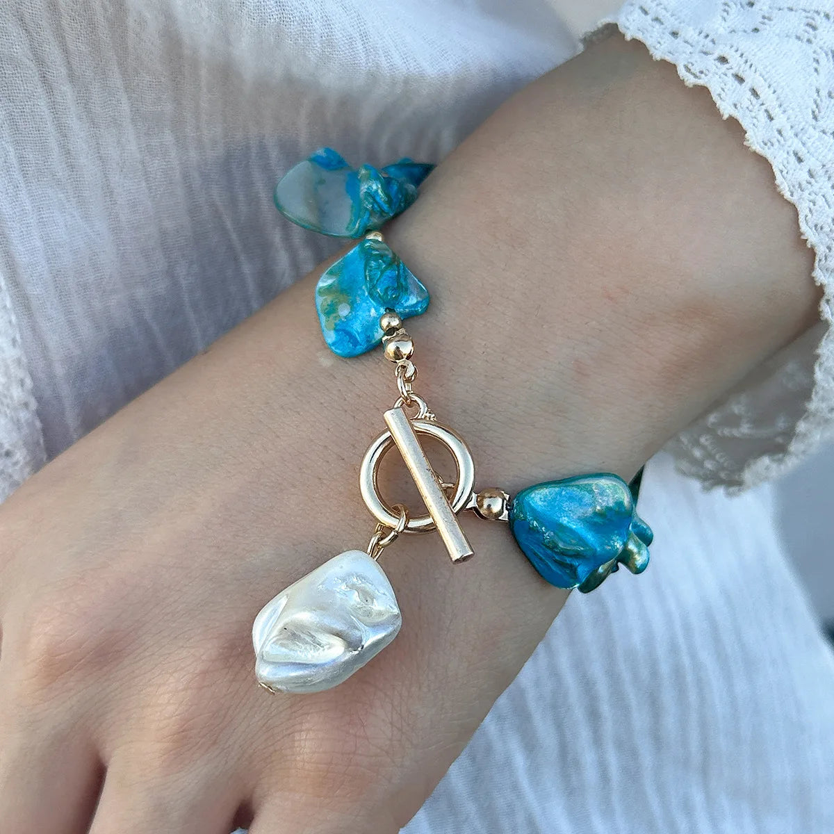 Starfish White Shell Conch Pendant Necklace