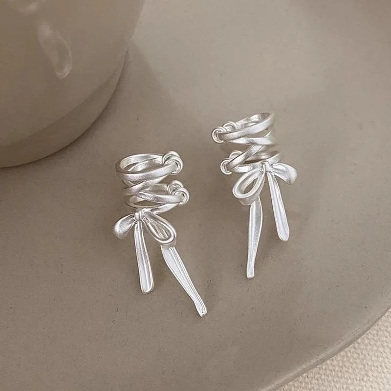 Ribbon Bow Ear Cuffs