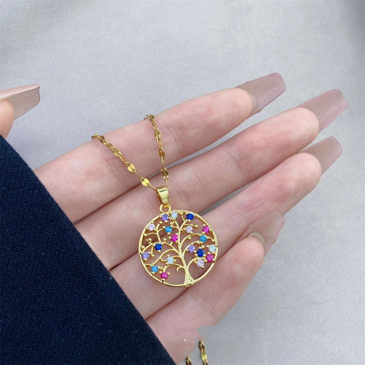 Crown Tree of Life Necklace