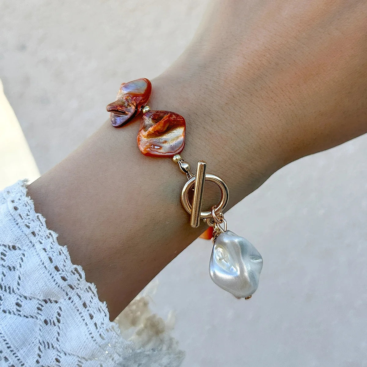 Starfish White Shell Conch Pendant Necklace