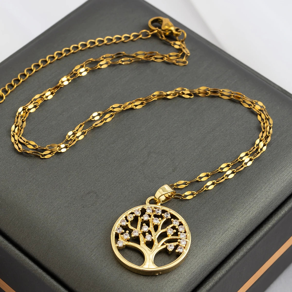 Crown Tree of Life Necklace