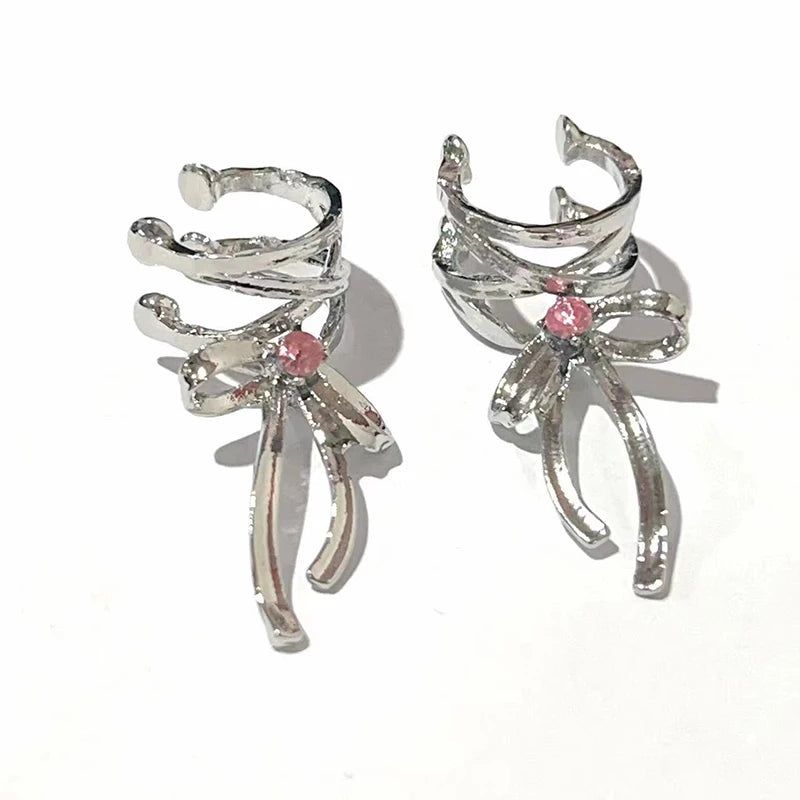 Ribbon Bow Ear Cuffs