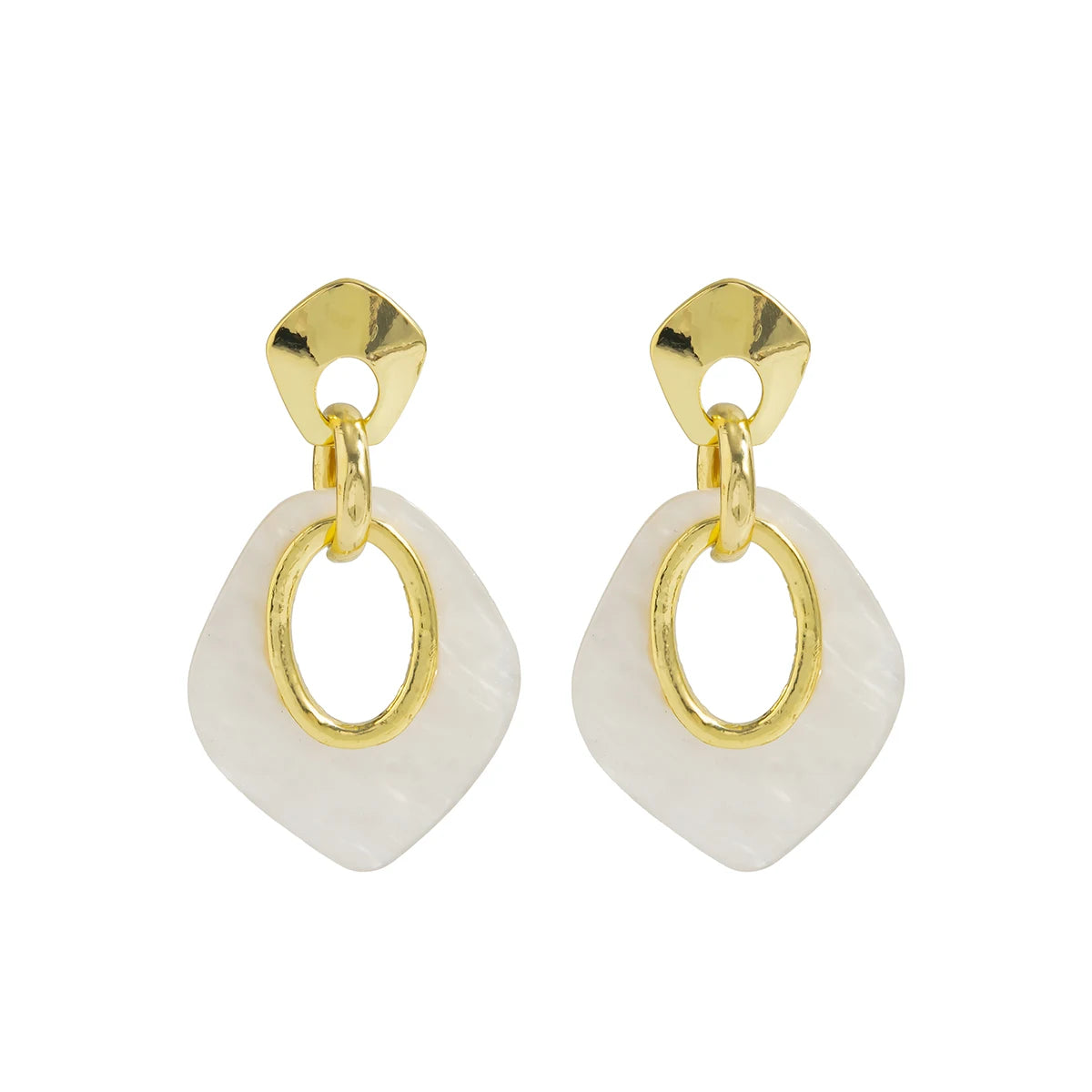 Irregular Acrylic Pendant Earring for Women