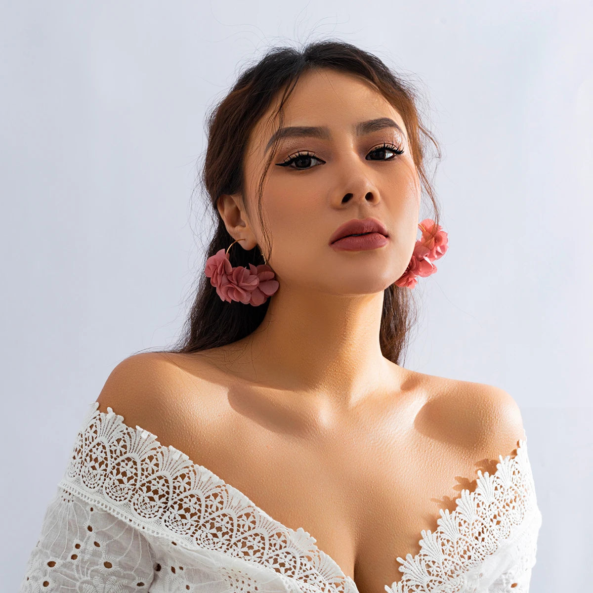 Crown Rosé Bloom Hoops