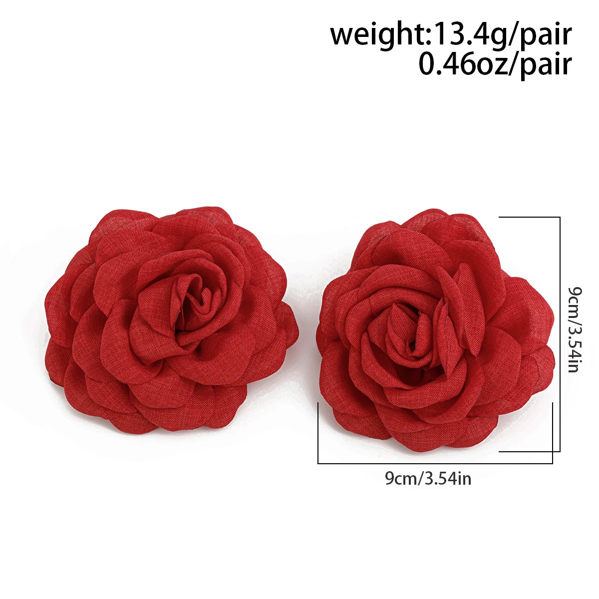 Rose Bloom Statement Earrings