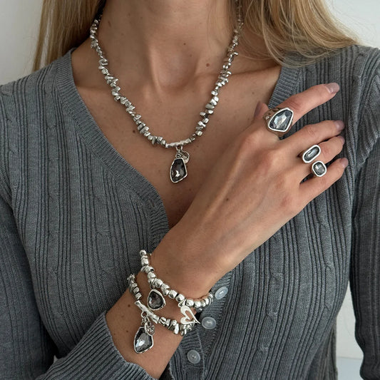 Trendy Geometric Bead Jewelry – Adjustable & Stylish