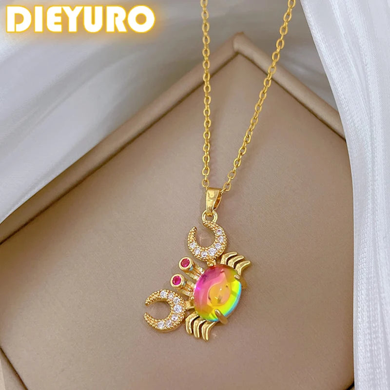 Crabs Pendant Necklace