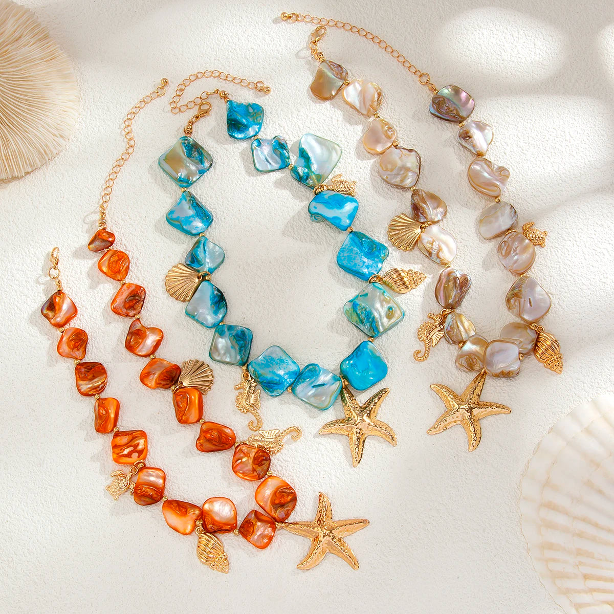 Starfish Charm Chain Necklace