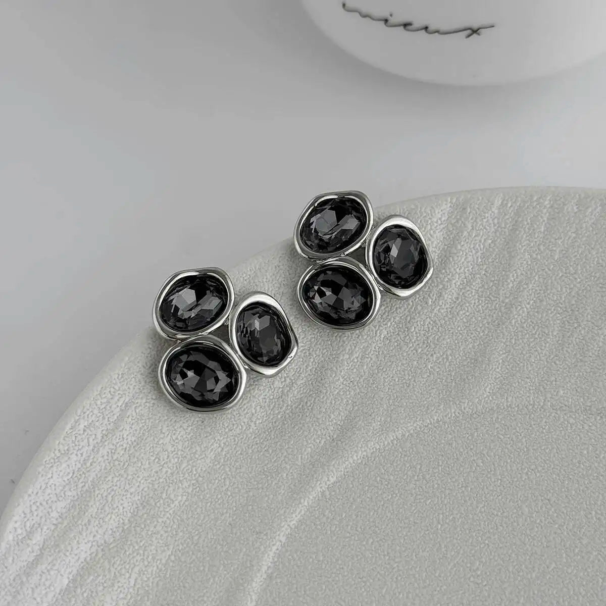 Geometric Charm Triangle Earrings