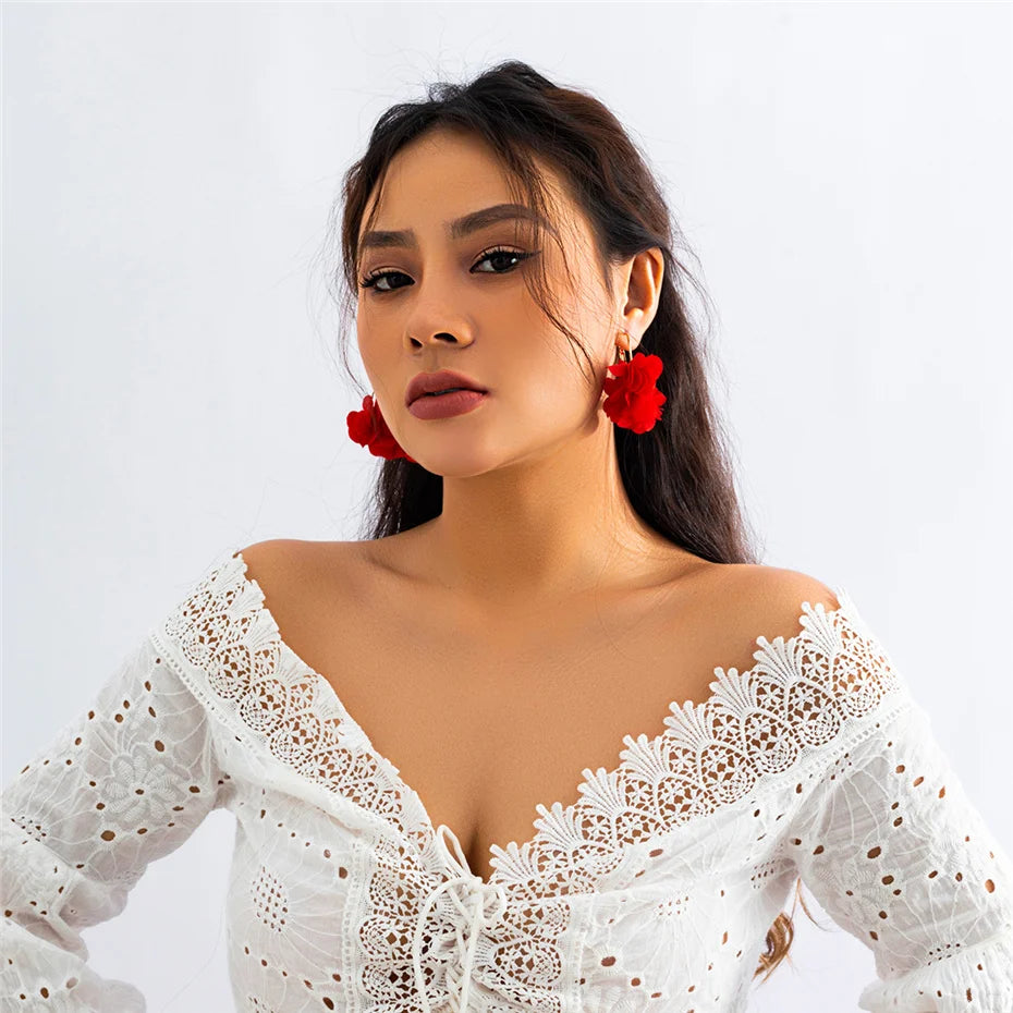 Crown Rosé Bloom Hoops