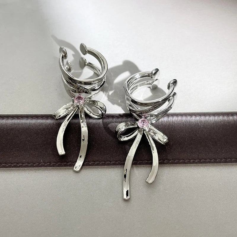 Ribbon Bow Ear Cuffs